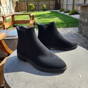 Rothy's Black Onyx Lug Boots WOMEN 9.5